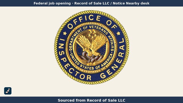 Sello oficial de la Oficina del Inspector General del Departamento de Asuntos de los Veteranos, con la marca de Pasos USA y el texto "Sourced from Record of Sale LLC".